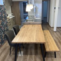 木目が美しい食卓4点セット