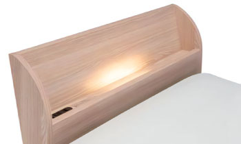 LED 間接照明/スイッチ付1口スライドコンセント