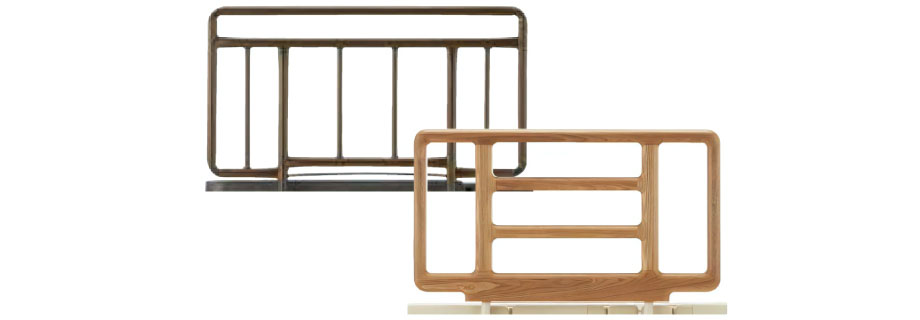 サイドレールをオプションで取り付け可能