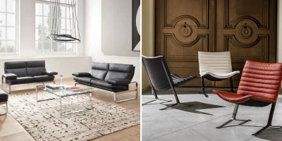 ドイツ製ソファ「エルポ」/デンマーク製パーソナルチェア「KEBE」