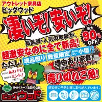 ビッグウッド各店舗は、感染症対策を実施して通常通り営業しております。