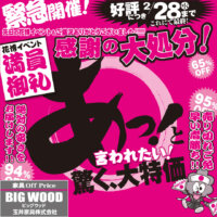おかげさまで大好評！あっと驚く感謝の大処分！