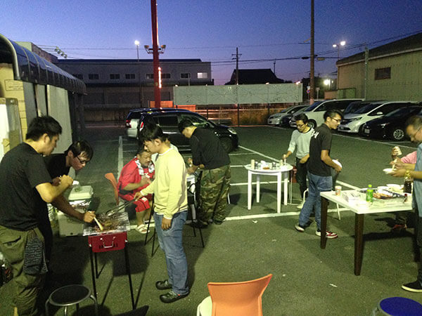 バーベキューの様子